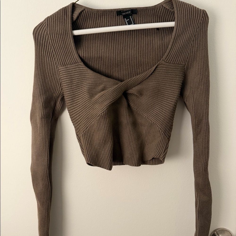 sweater crop top